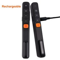 2.4GHz 무선 프리젠 테이션 클리커 펜 USB 무선 제어 플립 PPT 슬라이드 파워포인트 사무실 교육용, 01 Rechargeable