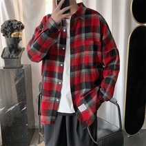 오리게 체크 남자 셔츠