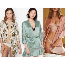 빅토리아 시크릿 Flounce 사틴 로브