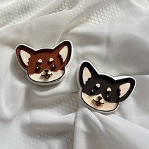 다다룸 치와와 강아지석고방향제 애견 차량용 자석용 선물 퇴사 기업 돌 답례품 반려견, 차량용 롱클립, 화이트머스크