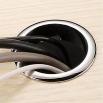 가구 책상 벽체 타공자리 마감용 캡 가구부속철물 5개, 실버