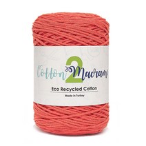 [니뜨]코튼 마크라메2실(250g) (10+1) + 도안제공(QR), 26_자몽오렌지