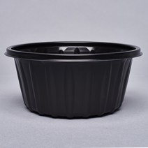 일회용 미니 탕용기 195 파이 국물 탕 쫄면 냉면 칼국수 블랙 화이트, 195칼국수(대/블랙) 1420ML(50개), 50개