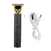 이발기 남자 바리깡 수염 트리머 클리퍼 전문 헤어 컷 Máquina Maquina de cortar cabello 클리퍼스 이발사 Cortadora pelo, black
