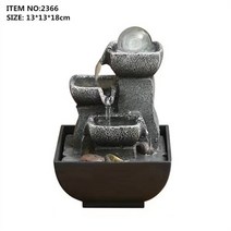 미니분수대 가정용 실내 인테리어 미니 분수대 물레방아 복들어오는 탁상 분수 풍수 명상, 2366
