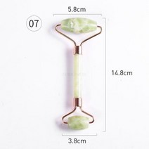 자연 옥 페이셜 마사지 더블 롤러 괄사 보드 몸 뒤로 얇은 리프트 얼굴 휴식 스킨 케어 도구, 08 H