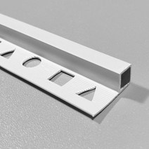 재료분리대 PVC 사각 10T 백색 철물 경첩 꺽쇠