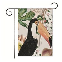 봄정원 플래그 꽃 외부 수직 휴일 마당 장식 배너 30*45CM(11 81IN *, 15 15
