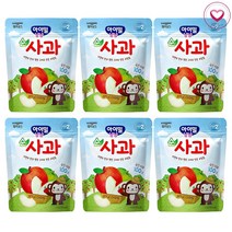 일동후디스 순과일칩 순사과 순딸기 순배, 6개, 사과