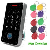 ABS도어 방수 NFC 블루투스 투야 앱 출입 제어 RFID 카드 생체 인식 지문 제어 키패드 도어락 13.56Mhz, 3.SF2 and 10 색상 Key
