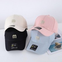 캐주얼한 M 엠블런 남녀공용 파스텔 볼캡 캡모자 6색