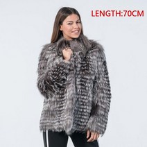 칼라가 긴 천연 여우 모피 코트 겨울 2022 패션 모피 외투 공장 맞춤형