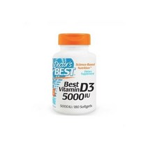 닥터스 베스트 비타민 Vitamin D3 5000IU 180정 소프트젤 Doctors Best 180Softgels