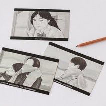 청소년 프로젝션 홀 시리즈 엽서 인사말 카드 메시지 생일 편지 봉투 기프트 카드 30 장 세트