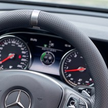 훠링 시그니처 순정형 자동차 타공 핸들커버, 스타리 실버