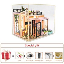 diy만들기 인형 소품 집 키트 미니어처 항목 작은 집 roombox 케이크 가게 나무, 하우스-이