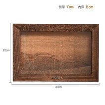 원목 찻잔 진열장 엔틱 그릇장 컵 진열장 차 보관함 카페장, 1칸 수납함