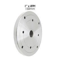 선반척 공작기계 드릴척 목재 선반 척 페이스 플레이트 m33 X 3.5mm 1 /8tpi 나사 플랜지 터닝 공구용 밀링, 10 150mm 1inchX8TPI