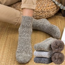 남성 두꺼운 겨울 단색 보카시 양말 남자 보온 방한 수면 수족냉증 삭스 덧신 후리스 플리스 기모 극세사