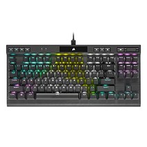 Corsair 미국출고-CORSAIR K70 RGB TKL – Champion 시리즈 Tenkeyless 기계식 게임용 키보드 - Cherry MX 속도 키 스위치 - 내구성 있는 알루미늄 프레임 - 키별 RGB LED 백라이트 - 분리형-171200, 01.건반, 03.체리 MX 레드
