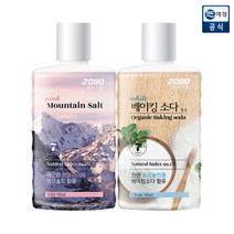 [애경] 2080 퓨어 가글 핑크솔트/베이킹소다 750ml x 2개, 상품명:핑크솔트 2개