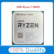 5800x AMD Ryzen 7 5800X R7 3.8 GHz 사용 여덟 코어 16 스레드 7NM L3 = 32M 100-000000063 지원 데스크탑, 한개옵션0