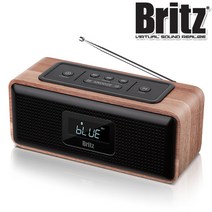 BA-DL1 블루투스 스피커 라디오 탁상용 시계 알람 SD카드재생 USB재생 AUX단자 모던 레트로 우드스타일