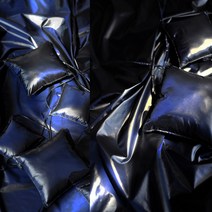 케블라원단 케블라 아라미드 100cm x 148cm 광택 다운 재킷 소재 딥 블랙 블루 나일론 코팅 원단, 한개옵션0