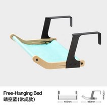 Mewoofun 히터 걸이식 침대 매우 튼튼한 고양이 창 퍼치 코튼 캔버스 쉬운 세탁 및 조립 합판 해먹 핫, Blue_Standard Size | CHINA