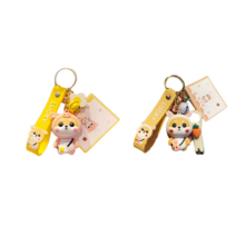 MJ21귀여운캐릭터키링 2p 세트, 아기복돼지+큐티토끼, 1세트
