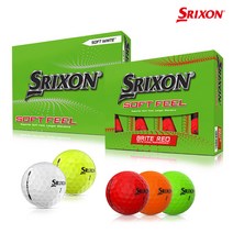 스릭슨 SRIXON 소프트필 2피스 골프공골프볼 1더즌, 1더즌(12구), 투어옐로우