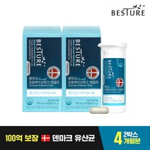 베스처 100억 유산균 덴마크 프로바이오틱스 데일리 2박스(4개월분), 120정, 1세트
