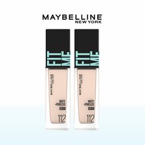 Hmall기획 메이블린 뉴욕 핏미 파운데이션 2개 세트 (+파운데이션브러쉬), 128 웜 누드/ 125 누드베이지