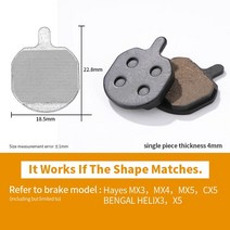 자전거 부품 용품 전기자전거1 쌍의 수지 브레이크 패드는 shimano sram avid hayes 및 기타 디스크 브레이크에 사용됩니다., 828