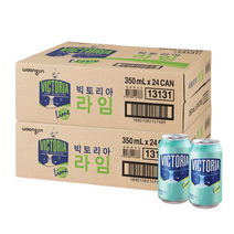 빅토리아 라임향 캔 350ml 24캔 2박스, 350ml 48캔