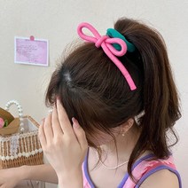 하이유니 로프리본 포인트 슈슈 곱창밴드 머리끈