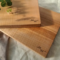모어우드 나무도마 메이플 원목 수제 캠핑 플레이팅도마, 메이플 사각도마 (소) 300 x 170mm