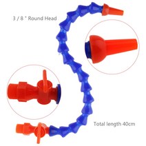 3/8 인치 400mm 원형 노즐 플라스틱 유연한 물 오일 냉각 튜브 CNC 기계/밀링/선반 용 스위치 포함