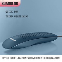 SUANGLNG 전기 220V UV 신발 건조기 미니 부팅 오존 탈취 개폐식 타이밍 히터 살균기, 02 Gray without timing