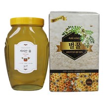 지리산 산청 100% 자연산꿀 국산 아카시아꿀 토종 천연 꿀 일반용 2.4kg, 단품, 단품
