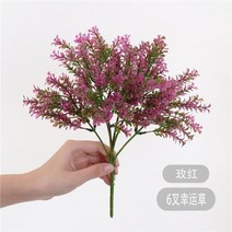 다양한 인공 식물 유칼립투스 잔디 플라스틱 고사리 녹색 잎 꽃 웨딩 홈 장식 1 개, [05] 5