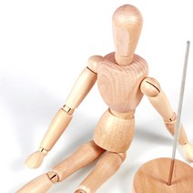 구체관절 목각인형 30cm 미술 데생 사람 인체 모형 크로키, 목각인형-대