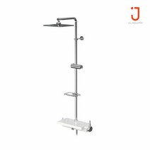 [JCL] 선반형 해바라기 샤워기 C1-700 플러스 CW 화이트크롬, 1개