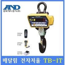 AND매달림전자저울 TB-1T 1ton 산업현장 톤백계량 철강업체 호이스트