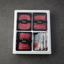 CJ [2023추석선물세트]정품진 한우 상차림 세트 1.8kg 귀한 명절선물, 6개