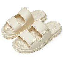 유튠 더블 스트랩 가정용 미끄럼 방지 소프트 남녀공용슬리퍼