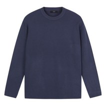 탑텐 22 FW 남자 소프트터치 텍스쳐드 라운드넥 니트 NV