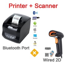 다잇소몰 감열지프린터 Xprinter-365B 감열 바코드 라벨 프린터 3 인치 POS 영수증 80mm 블루투스 USB 윈도우 전화 표 Inkless, [04] 365 BT Scanner, [04] 영국 플매트 카펫 매트 카펫 매트 카펫 러그