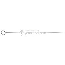 황동 9자핀 0.5T x 50 mm Silver색 도금 20개입, 단품