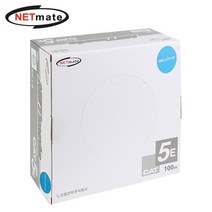 강원전자 넷메이트 NMC-UTP10T CAT.5E UTP 케이블 100m (연선/블루), 상세페이지 참조, 1개
